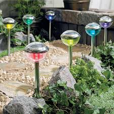 Color Changing Solar Lights Set Of 8 Brylane Home