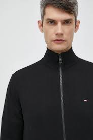 Bavlněný kardigan Calvin Klein Jeans, barva černá