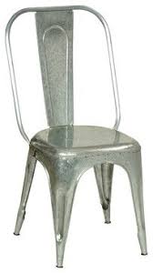 Galvanized Metal Chair Industrial Dining Chairs Other Metro One World Home Furnishings Industrial Metal Chairs Metal Chairs Industrial Dining Chairs