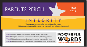 This Month The Powerful Word Of The Month Is Integrity A Character Concept That Will Help Your Children To Say What They M Teaching Kids Powerful Words Words