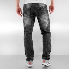 Southpole Jeans Slim Fit Ripped In Black Men Southpole