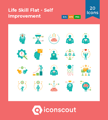 Download Life Skill Flat Self Improvement Icon Pack Available In Svg Png Eps Ai Icon Fonts Life Skills Icon Pack Self Improvement