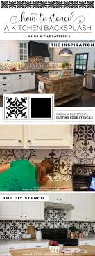 kitchen backsplash using a tile pattern