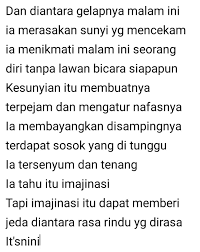 Aku Bahagia Walaupun Itu Berupa Bayangan Yang Ku Ciptakan Sendiri Bahagia Kenangan