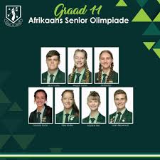 AFRIKAANS SENIOR OLIMPIADE Dit is met groot trots om te kan sê dat 23  leerders deelgeneem het aan die Afrikaans Senior Olimpiade. Dit was 3 ure  van dink en knoppies druk om