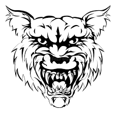 Wolf Mascot Character A Black And White Illustration Of A Fierce Wolf Animal Ch Sponsored Advertis In 2020 Black And White Illustration Guy Drawing Fierce Animals