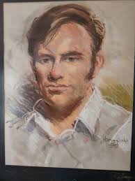 This 1969 painting by Provincetown artist Harvey Dodd is of the late Peter  Miller, and now hangs in the Research Room at the Historical Society. Also  in that room is a set