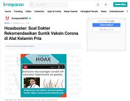 0 (nol) pulsa 0 (nol) kuota utama 4. Salah Artikel Cnn Seorang Dokter Merekomendasikan Vaksin Covid19 Disuntikkan Di Alat Kelamin Pria Hoax Buster Covid19 Go Id