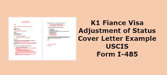 K1 Adjustment Of Status Cover Letter Example Uscis Form I 485 Lovevisalife