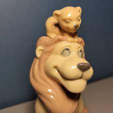 Vintage Nao Lladro My Little King Lion And Cub Hand Made Porcelain Figurine  | eBay
