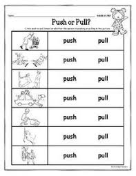 Ngss K Ps2 1 Push And Pull Science Kindergarten Worksheets Ngss Kindergarten Force And Motion