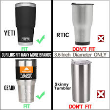 4 Pack 20 Oz Tumbler Replacement Lid,Spill Proof,Tumbler Lids For Yeti ,Rambler,Ozark Trail,
