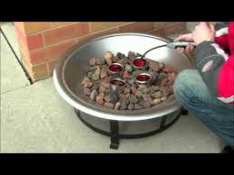 Coated stainless steel or stainless steel & pebbles. Gel Fuel Fire Pit Wmv Youtube
