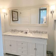 Classic Double Wide Rectangular Mirror In 2020 Bathroom Vanity Simple Bathroom Bathrooms Remodel