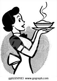 Black And White Cooked Turkey Clipart Cooking Clip Art Black And White Clip Art A Black And White Version Of A Vintage Cartoon Of A Woman Clip Art Vintage Vintage Cartoon Vintage Illustration