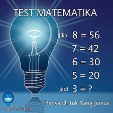 Tes Matematika Deret Angka 8 56 7 42 6 30 5 20 Jadi 3 Matematika Belajar