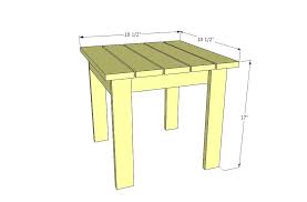 Home Depot Adirondack Side Table Diy Side Table Diy Furniture Plans Outdoor End Tables
