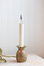 Pineapple Lamp Candlestick Lamp Small Pineapple By Mollyfinds 25 00 Pineapple Lamp Candlestick Lamps Electric Candles