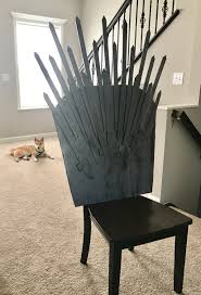 High end looking throne chair from old plastic chair | diy chair on a budget! Make Your Own Iron Throne For Under 25 Popcorner Reviews