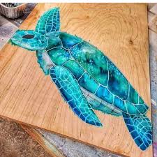 Epoxy Resin Art On Instagram What Do You Guys Think About This Turtle Idea This Work Is Made By Crowcreekdesigns Resin Art Epoxy Resin Epoxy