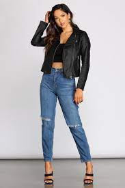 Envy Me Faux Leather Jacket In 2021 Leather Jacket Style Fashion Inspo Outfits Faux Leather Jackets