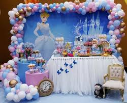 Each family of party supplies offers tableware (table cover, plates, cups, and napkins), decorations, invitations, party favors, and specialty products like games and costumes. Cinderella Theme Birthday Decoration Cheap Online Shopping