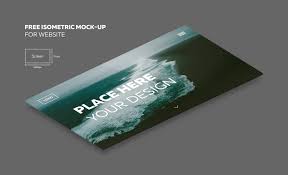 Are there any isometric templates for a website? Isometric Website Display Psd Mockup Mockup Hunt