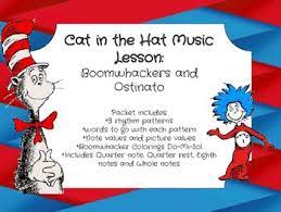 Cat In The Hat Music Lesson Boomwhacker And Ostinato Music Lessons Music Lesson Plans Boomwhackers