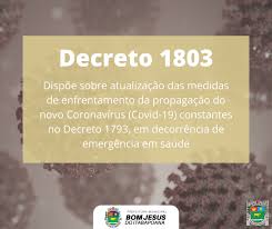 È quanto si apprende da fonti di governo sulle misure del nuovo decreto legge covid. Decreto 1803 Prorroga As Medidas De Enfrentamento A Pandemia De Covid 19