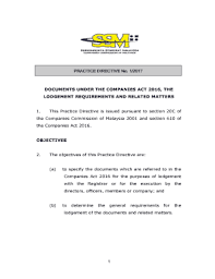 Companies act 2016 refers to the laws, rules, and regulations that pertain to corporations. Section 105 Companies Act 2016 Fill Online Printable Fillable Blank Pdffiller