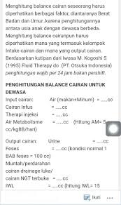 Check spelling or type a new query. Bagaimana Menghitung Keseimbangan Cairan Brainly Co Id