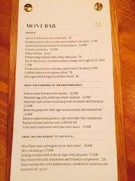 Mont Bar Cartas De Menu Restaurantes Cartas Restaurante