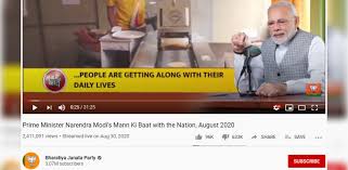 In his seventh address to the nation since the coronavirus outbreak, prime minister narendra modi tuesday said the lockdown might have been lifted in the country but the virus is still out there. Pm Modi S Mann Ki Baat Video Gets Over 6 Lakh Dislikes Pmo Channel Disables Comments Deccan Herald