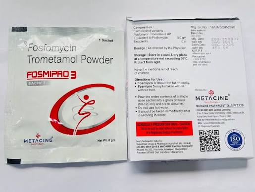 Fosmipro 3 Fosfomycin Trometamol Powder Sachets (8g, 8 Pack) at ₹ 4200/pack in Nagpur