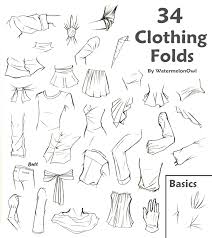 34 Clothing Folds By Watermelonowl On Deviantart Drawing Clothes Drawing Reference Drawing Tips