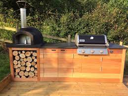 Granite countertops are durable, strong and work well with a variety of kitchen styles. Outdoor Slate Bbq Garden Kitchen Worktops And Tiles