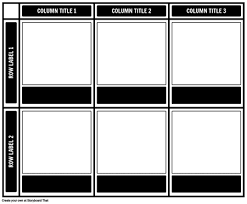 Chart And Grid Templates Storyboard Template Gallery