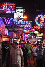 Walking Street Pattaya Thailand Nightlife Royalcaribbean Reizen Fotografie
