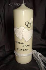 Sie haben besondere wünsche wie das design ihrer persönlichen kerze aussehen soll? Sehr Edle Hochzeitskerze Kerze Hochzeit Creme Kerze Hochzeit Hochzeitskerze Kerzen Dekorieren