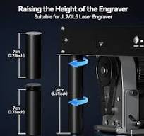 Height Raiser Column for JL7 Engraving Machine, 8 Pieces x ...
