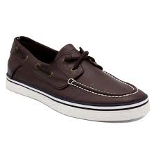 Galley 2 Boat Shoe In Brown Navy