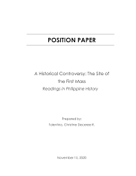 Maybe you would like to learn more about one of these? Position Paper For History Studocu