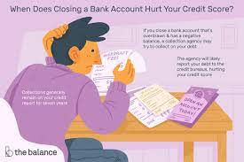 Check spelling or type a new query. How Closing A Bank Account Affects Your Credit Score