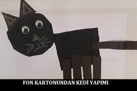 Fon Kartonundan Kedi Yapimi Kedi