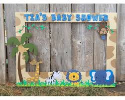 Giant Photo Booth Frame Safari Themed Baby Shower Customized Baby Shower Photo Booth Frame Baby Shower Photo Booth Baby Shower Photo Frame