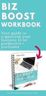 Biz Boost Workbook Small Business Organization Workbook Business Systems