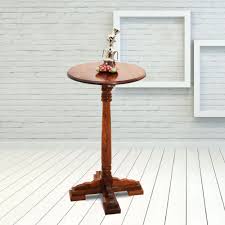 W 23.62 x d 23.62 x h 23.62 • dimensions (cm) grilli. Shop For Solid Sheesham Wooden Tall Round Peg Table Online In India Furniture Wallet