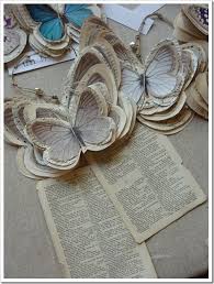 Inspiration Ideas For Recycling Vintage Book Pages Karboojeh Handmade Basteln Mit Buchseiten Bastelbucher Und Papierschmetterlinge