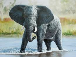 Golden elephant with raised trunk figurine 3.8 inch. How To Paint An Elephant How To Artists Illustrators Original Art For Sale Direct From The Artist
