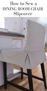 How To Sew A Parsons Chair Slipcover For The Ikea Henriksdal Bar Stool Dining Room Chair Slipcovers Slipcovers For Chairs Dining Room Chair Covers